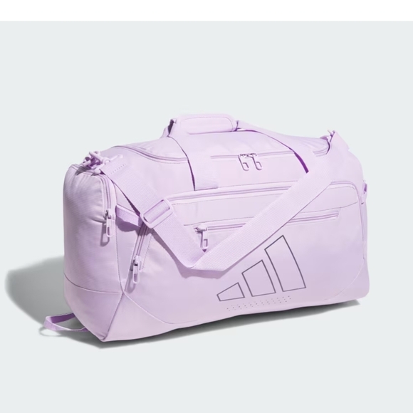 adidas Handbags - Adidas Defender 5 Small Duffle Bag In Powder Plum Purple.